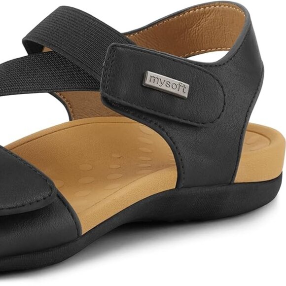 My Soft Women's Sandals Size 7 in Black - Picture 3 of 11